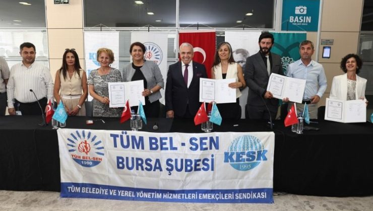 Bursa Nilüfer’de toplu iş sözleşmesi sevinci