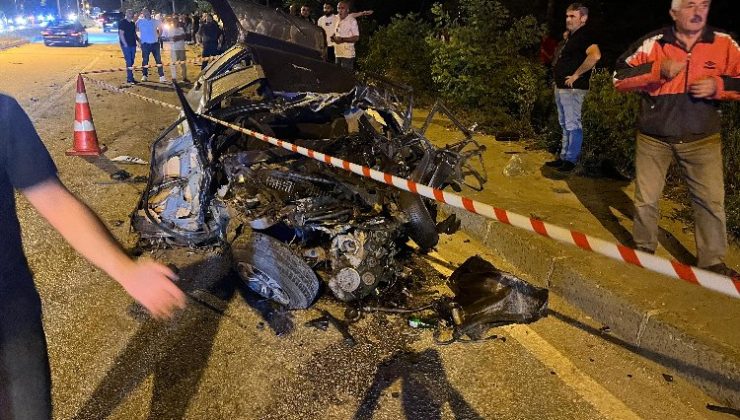 Düzce Akçakoca yolunda trafik kazasında 1 kişi öldü 