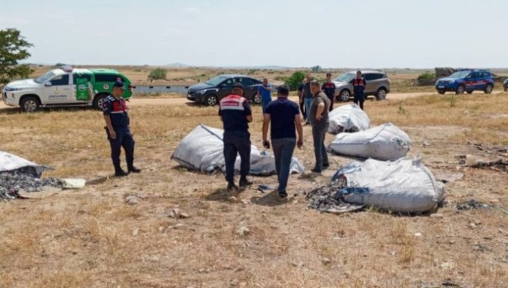 Edirne’de meraya katı atık döken şahsa ceza!