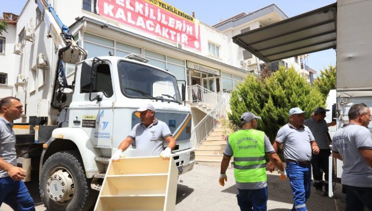 Güzelbahçe’de terk edilmiş Otizm okulu boşaltıldı