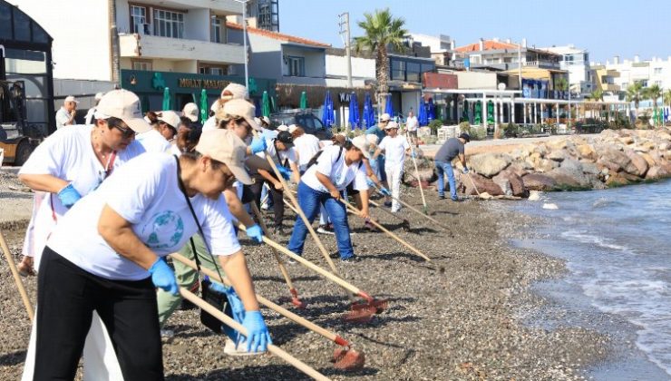 İzmir Güzelbahçe’de imece temizlik!