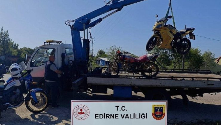 Keşan’da motosiklet sürücülerine trafik jandarma’dan uyarı!