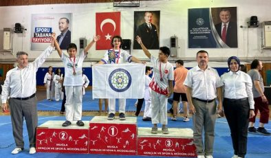 Muğlalı taekwondocular İl Şampiyonu oldu