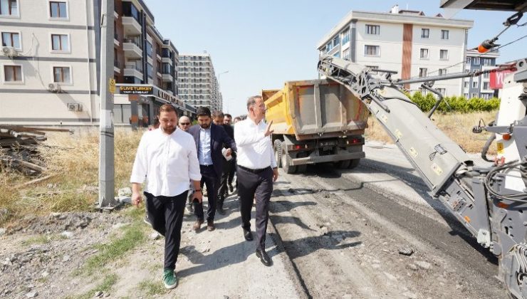 Başkan Çalık çalışmaları yerinde inceledi