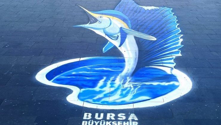 Bursa caddeleri 3 boyutlu resimlerle buluşuyor