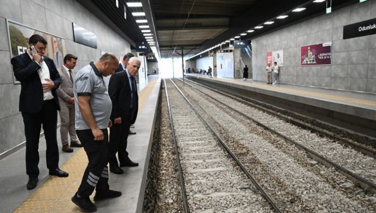 Bursa’da seferlerin normale döndüğü Odunluk İstasyonu’na ziyaret