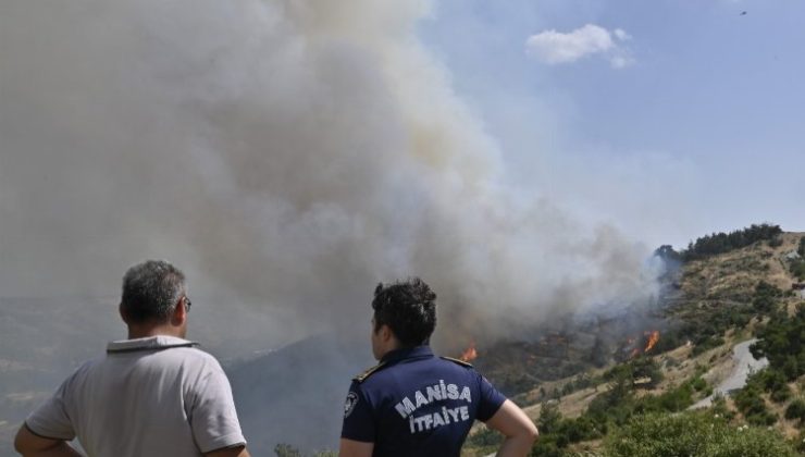 Manisa İtfaiyesi’nden Bornova yangınına takviye