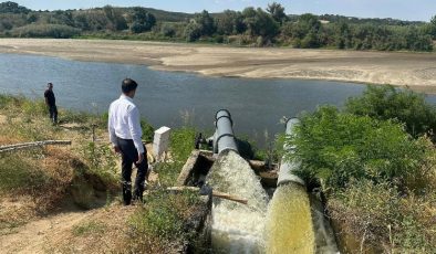 Meriç Nehri’ne Kaymakam Sevgili’den yakın mercek