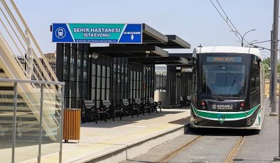 Şehir Hastanesine 15 dakikada bir tramvay