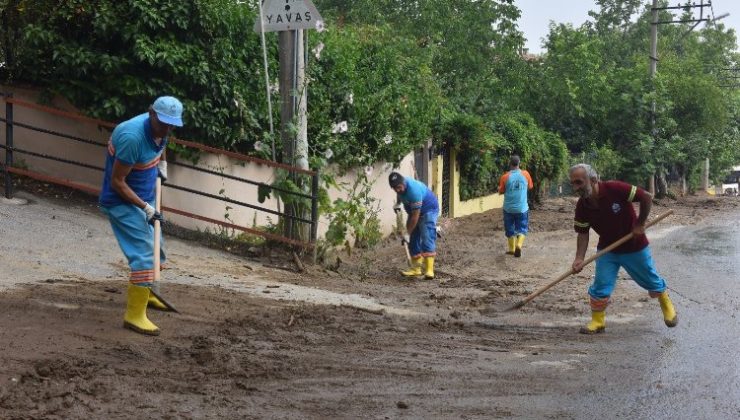 Yıldırım’da yağmur mesaisi