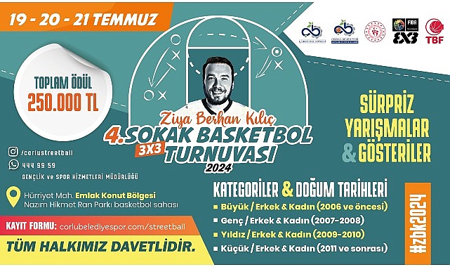 ZBK Sokak Basketbol Turnuvası FİBA 3×3 İmzasıyla Gerçekleştirilecek