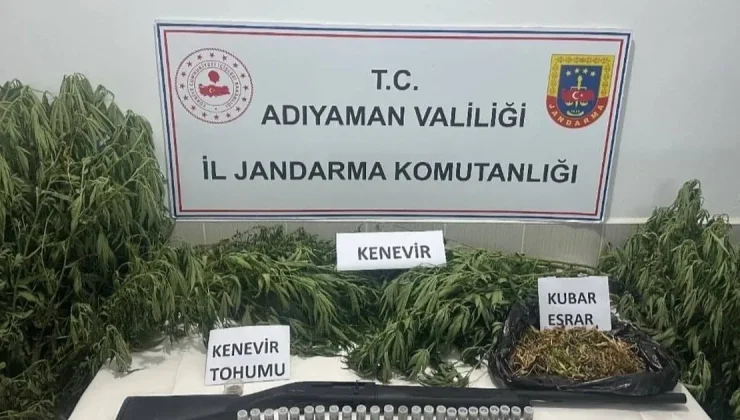 Adıyaman Jandarması’ndan uyuşturucuya geçit yok