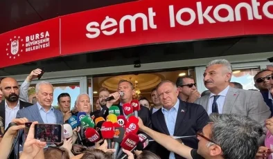 Bursa’nın ilk semt lokantası Özgür Özel’in katılımıyla açıldı