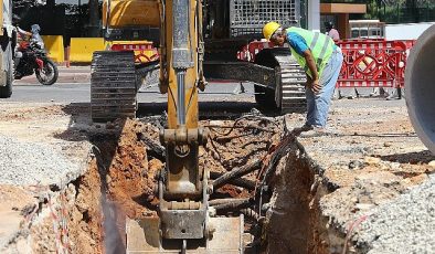 Büyükşehir Konyaaltı’nda altyapı çalışmasını sürdürüyor