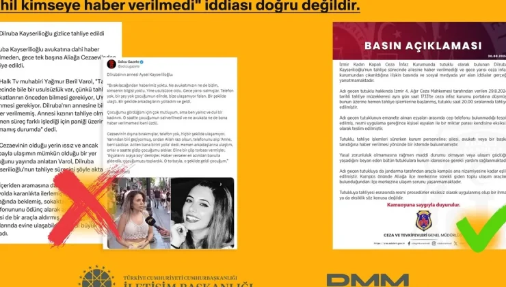 Dilruba gizlice tahliye mi edildi? Açıklama geldi