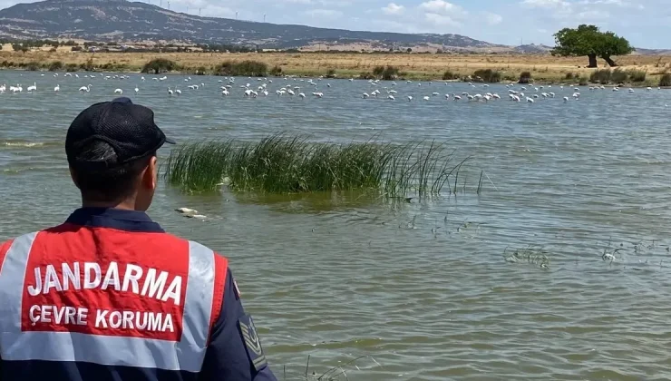 Edirne Jandarması Gala Gölü’nü koruyor