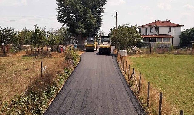 İzmit Yenice köy yolu sil baştan yenileniyor