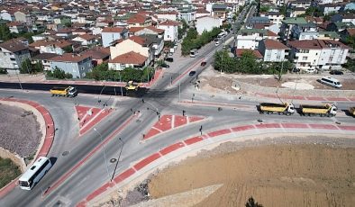 Kaşkaldere Kavşağı’nda son rötuşlar; Büyükşehir’den kent trafiğine bir nefes daha