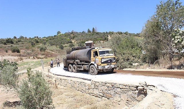 Manavgat’ta grup yolları asfaltlanıyor