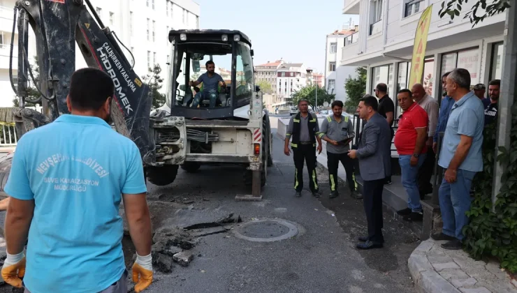 Nevşehir’de altyapı yenileme çalışmaları sürüyor