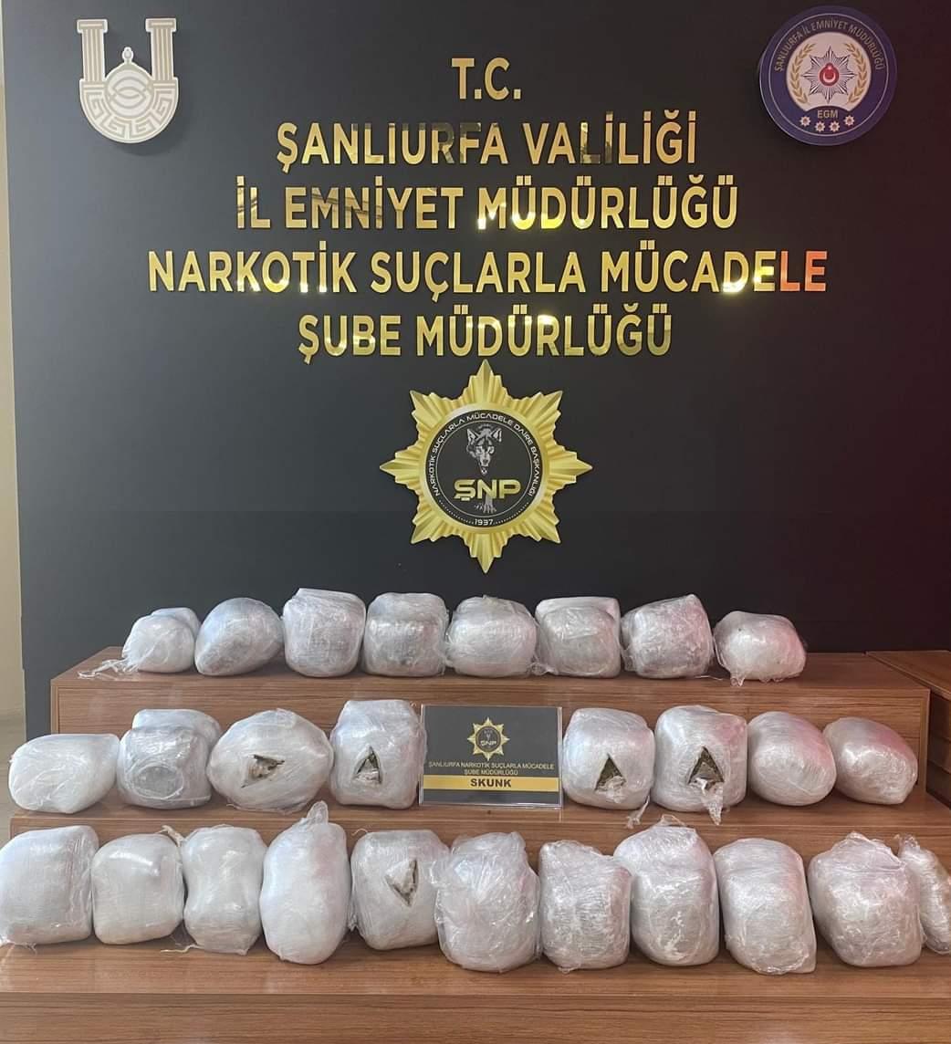 Şanlıurfa’da 223 kilogram sentetik uyuşturucu ele geçirildi