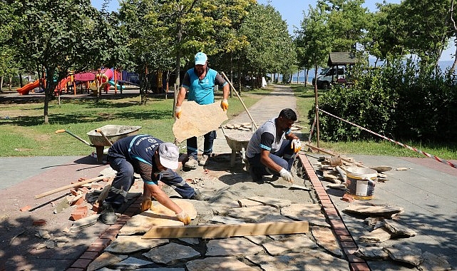 Tavşancıl Sahil Parkı yenilemesinde sona doğru