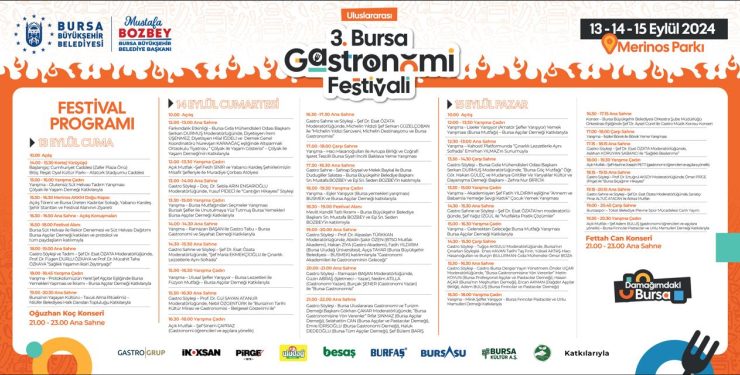 Bursa Gastronomi Festivali’nde ünlüler yağmuru