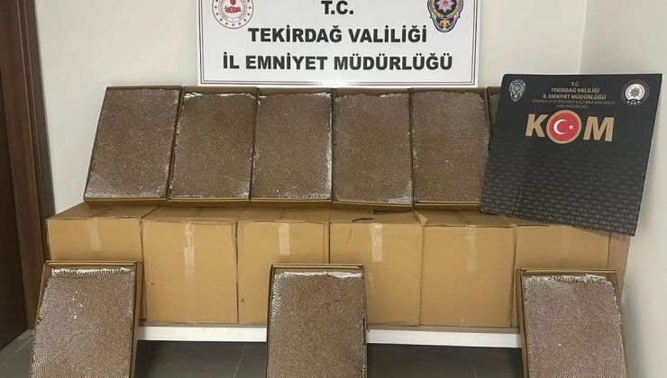 Süleyman Paşa’da durdurulan bir araçta 200.000 adet doldurulmuş makaron ele geçirilmiştir…