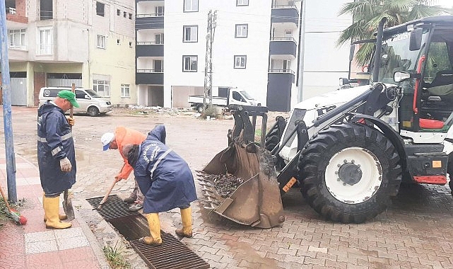 Canik’te Sağanak Yağışa Karşı Etkin Mücadele