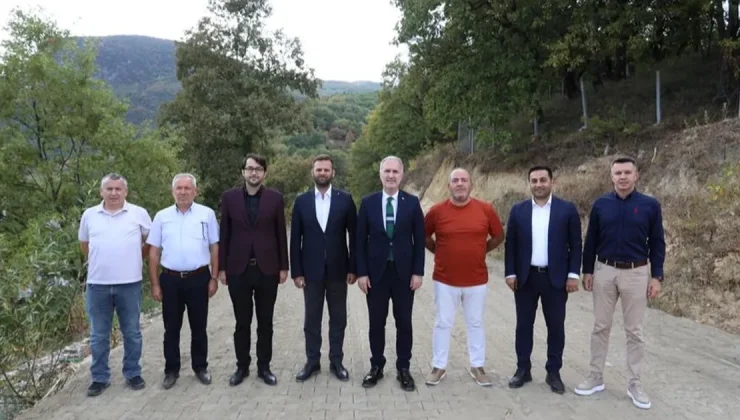 İnegöl Hilmiye ve Hacıkara’da parke taş kaplamaları tamamlandı