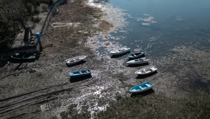 Sapanca Gölü’nün son hali böyle görüntülendi