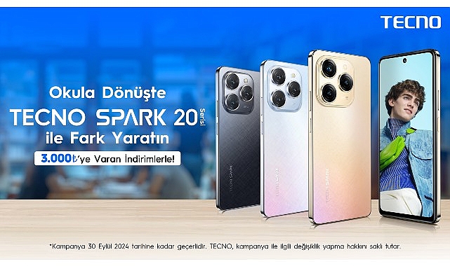 TECNO SPARK 20 Serisinin İndirimli Fiyatları Öğrencileri Sevindirecek