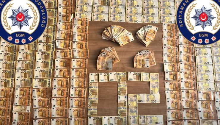 Adıyaman’da ticari takside 40 bin 700 Euro’ya el kondu