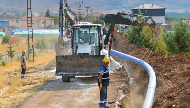 Malatya Doğanşehir’e 2 bin 500 metre içme suyu hattı