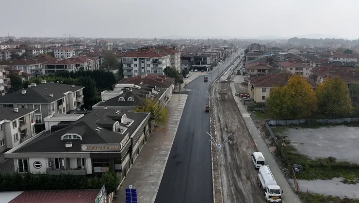 Sakarya’dan Ahmet Yesevi Caddesi’ne yenilik çalışması