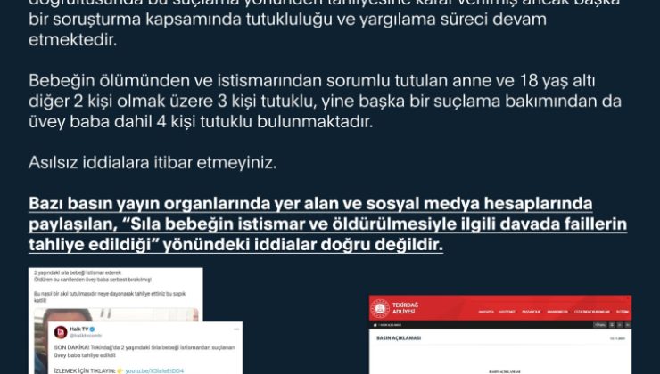 İletişim'den 'Sıla bebek' açıklaması