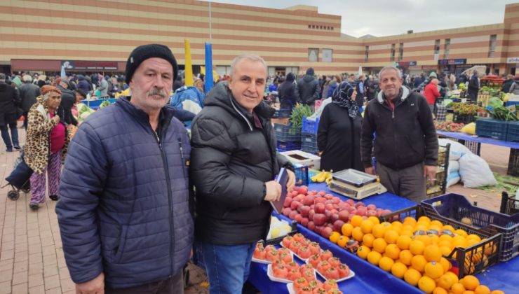 Edirne Keşan'da pazar esnafının sorunları yerinde dinlendi