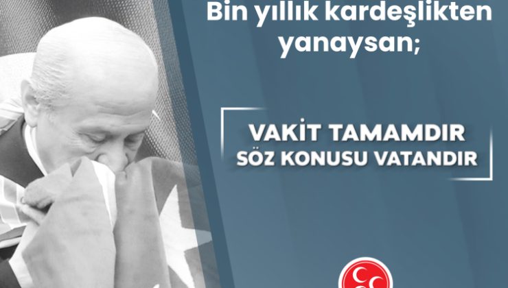 Sürpriz görüşme ardından 4. 'vakit tamam' paylaşımı