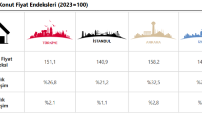 'Merkez'in Konut Fiyat Endeksi reelde azaldı!